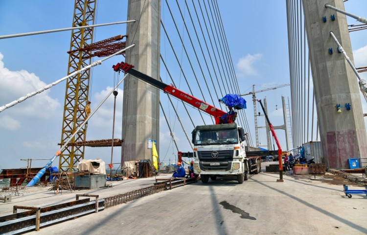 Cầu Rạch Miễu 2 đã đủ điều kiện để tiến hành hợp long. Ảnh: Hải An